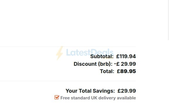 Screenshot of the Solar Centre discount code working