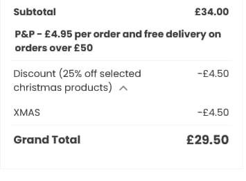 Screenshot of the Hayloft discount code working