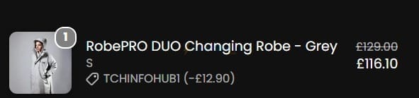 Screenshot of the Lumi Therapy discount code working
