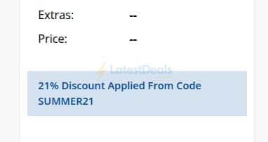 Screenshot of the Maple Parking discount code working