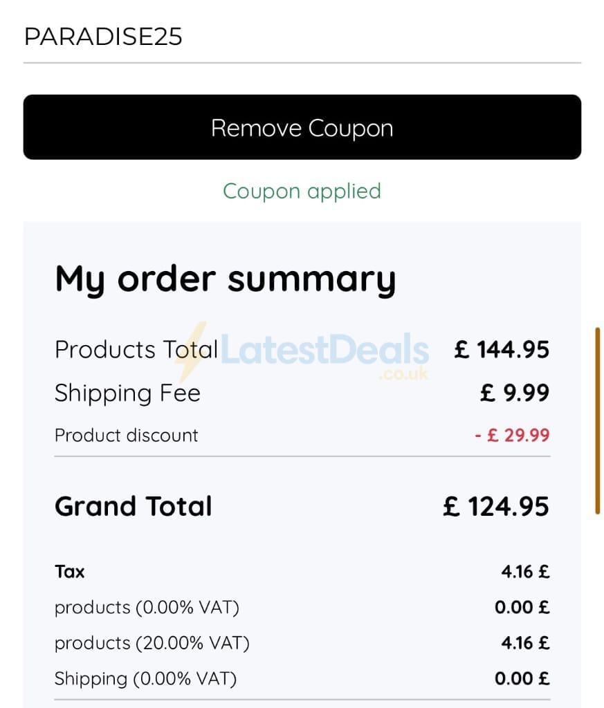 Screenshot of the myphotobook discount code working