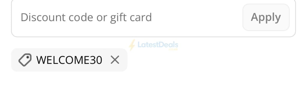 Screenshot of the Tenzo Tea discount code working