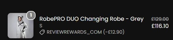 Screenshot of the Lumi Therapy discount code working