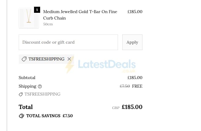 Screenshot of the Researching retailer tillysveaas.co.uk discount code working