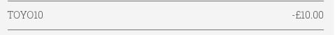 Screenshot of the RAC Tyres discount code working