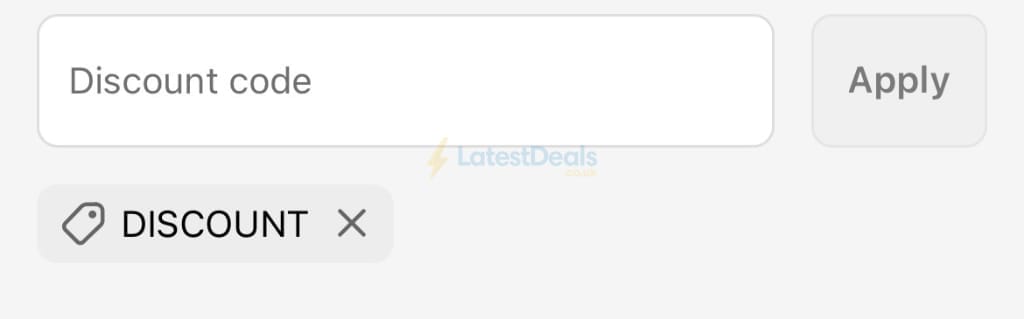 Screenshot of the Garden Sanctuary discount code working