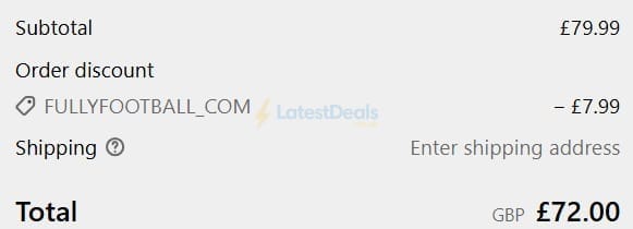 Screenshot of the Subzero discount code working