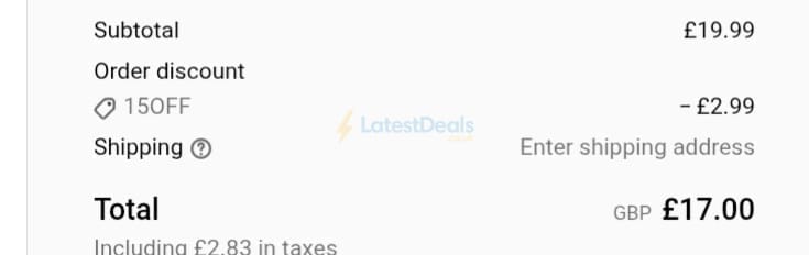 Screenshot of the Wellgard discount code working