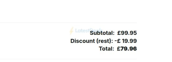 Screenshot of the Solar Centre discount code working