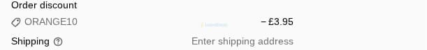Screenshot of the Zing Organics discount code working