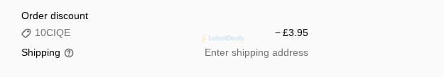 Screenshot of the Zing Organics discount code working