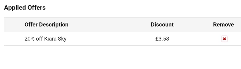 Screenshot of the NPD Nail Polish Direct discount code working