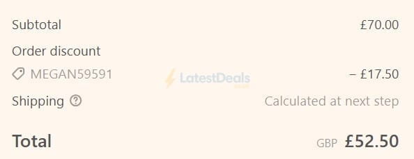 Screenshot of the Theturmeric discount code working