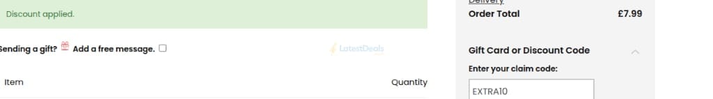 Screenshot of the The Good Book Company discount code working