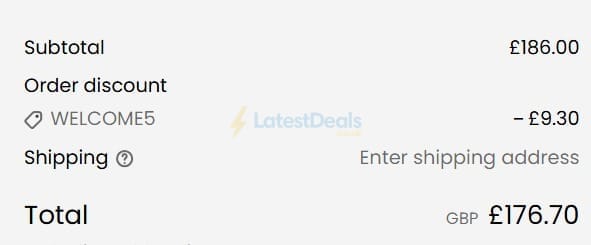 Screenshot of the Pretavoir discount code working