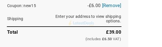 Screenshot of the Scimitar Sportswear discount code working