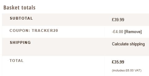 Screenshot of the Nutravet discount code working