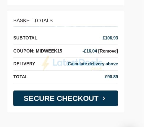 Screenshot of the StiltonButchers discount code working