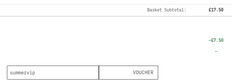 Screenshot of the Grow Gorgeous discount code working