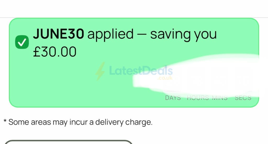 Screenshot of the Greenhouse Stores discount code working
