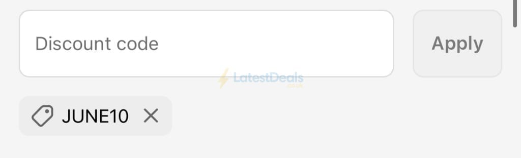Screenshot of the Plum Play discount code working