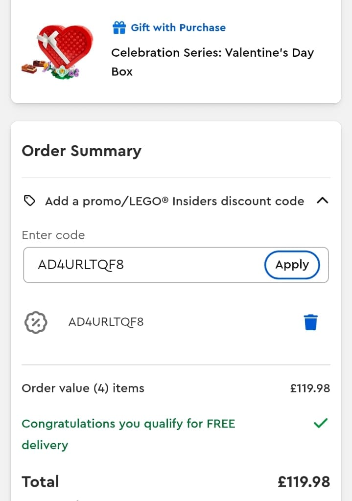 LEGO Promo Code → Get FREE Gift Voucher August 2026