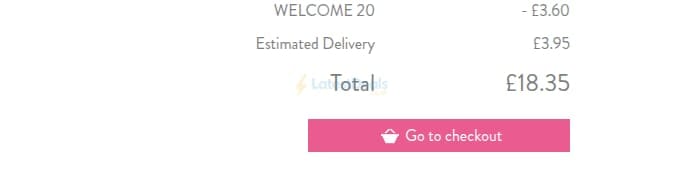 Screenshot of the Sass & Belle discount code working