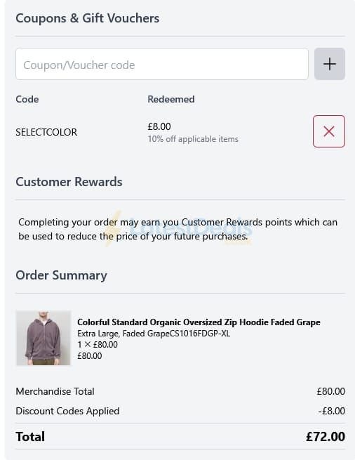 Screenshot of the Working Class Heroes discount code working