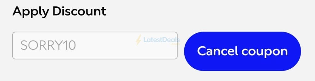 Screenshot of the Natural History Museum Shop discount code working