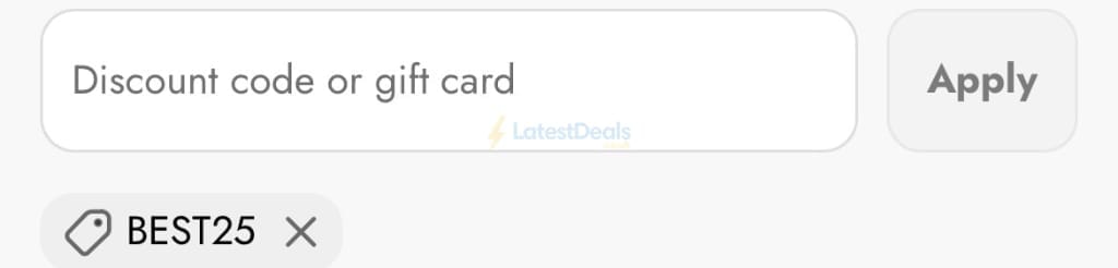 Screenshot of the The Spark Company discount code working