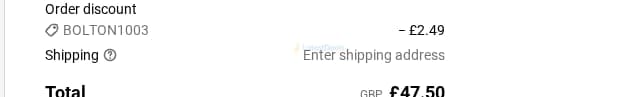 Screenshot of the Strength Shop discount code working