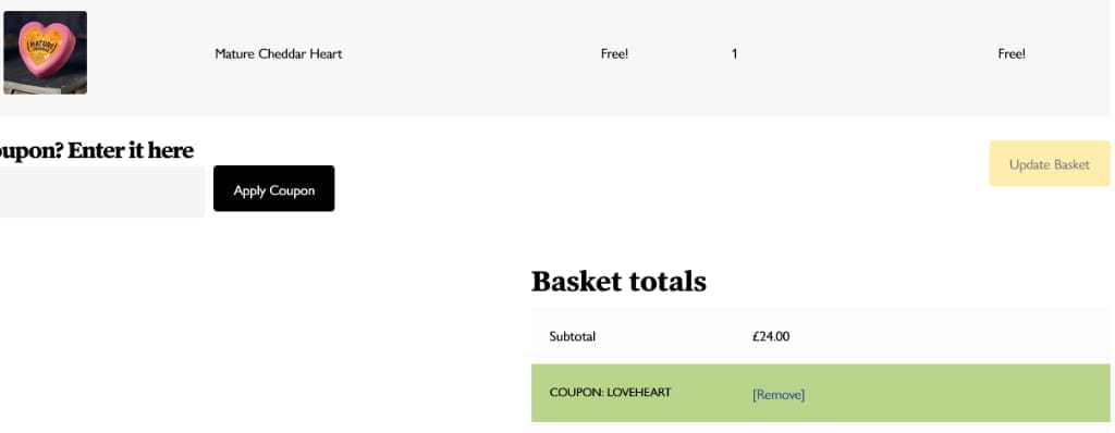 Screenshot of the The Mouse House discount code working