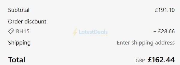 Screenshot of the The Fish Society discount code working