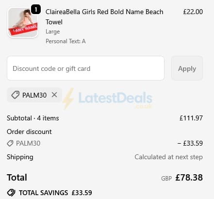 Screenshot of the Toxicfox discount code working