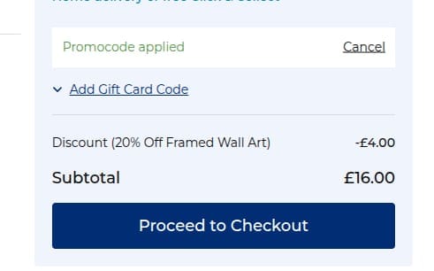 Screenshot of the Max Spielmann discount code working