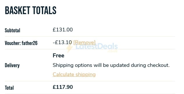 Screenshot of the Pong Cheese discount code working