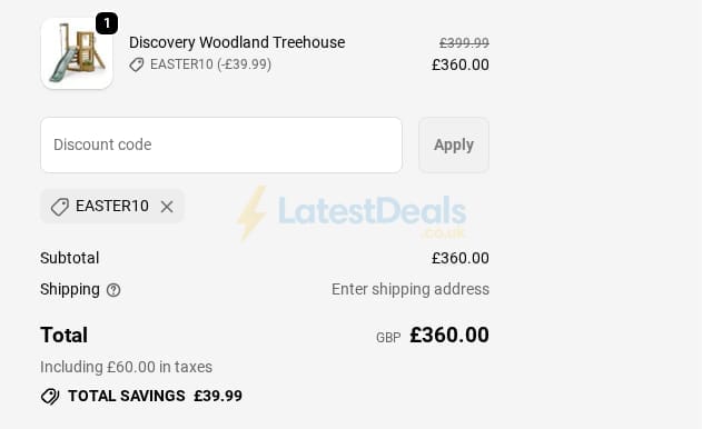 Screenshot of the Plum Play discount code working