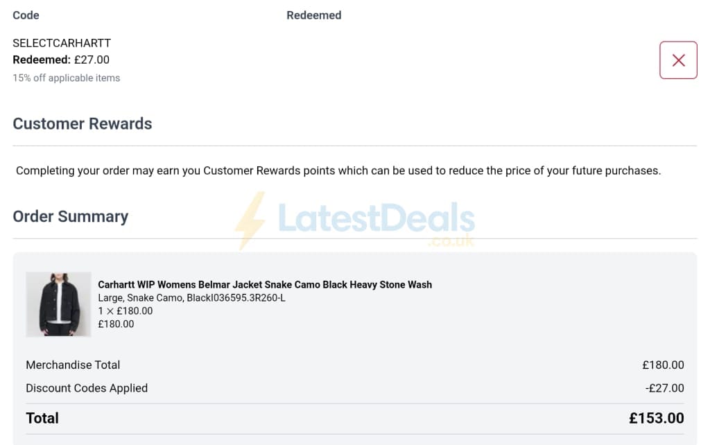 Screenshot of the Working Class Heroes discount code working