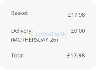 Screenshot of the Personalised Gifts Shop discount code working