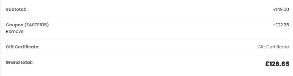 Screenshot of the Nextbase discount code working