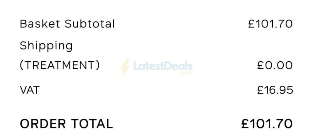 Screenshot of the Philip Kingsley discount code working