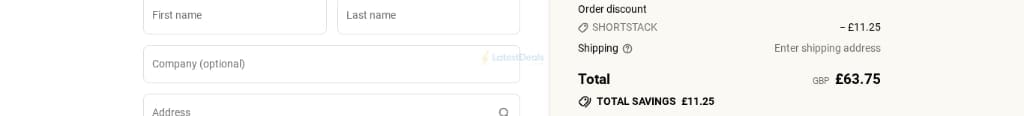 Screenshot of the Nuzest discount code working