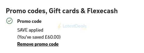 Screenshot of the Habitat discount code working