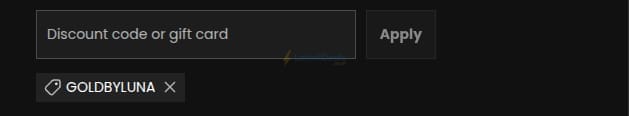 Screenshot of the Lumi Therapy discount code working