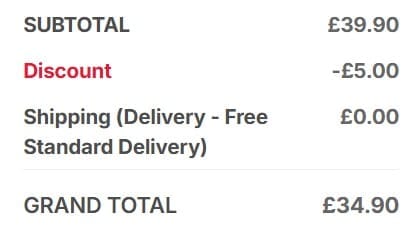 Screenshot of the Baker Ross discount code working