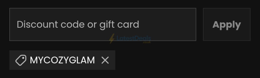 Screenshot of the Lumi Therapy discount code working