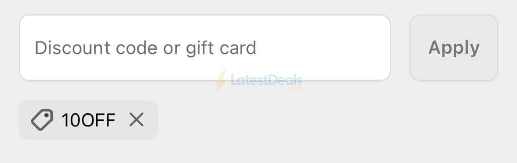 Screenshot of the Haar at Home discount code working