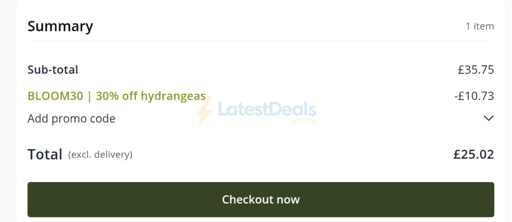 Screenshot of the Crocus discount code working
