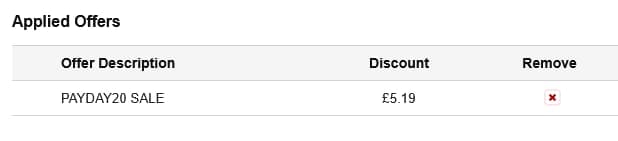 Screenshot of the NPD Nail Polish Direct discount code working