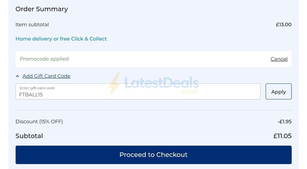 Screenshot of the Max Spielmann discount code working